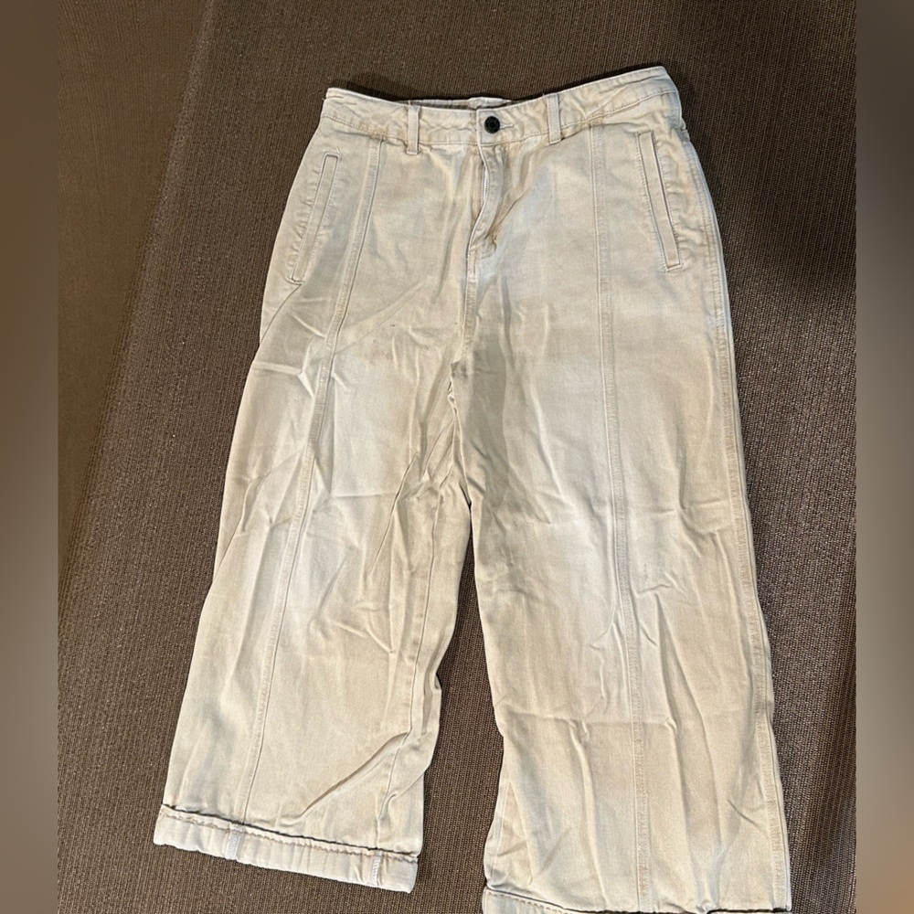 Tan wide pants